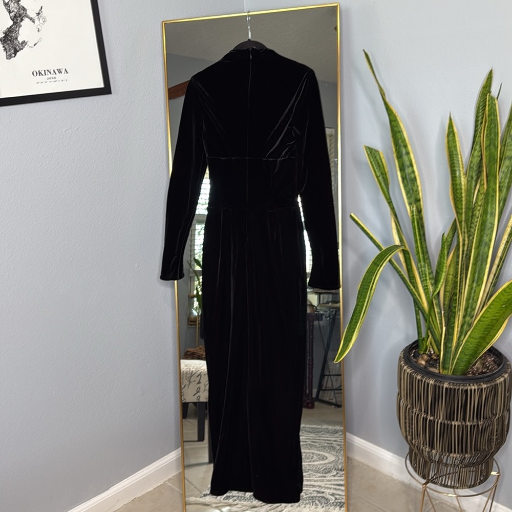 House of CB 'Arabella' Black Velevet Corset Maxi Dress NWOT - Picture 9 of 10